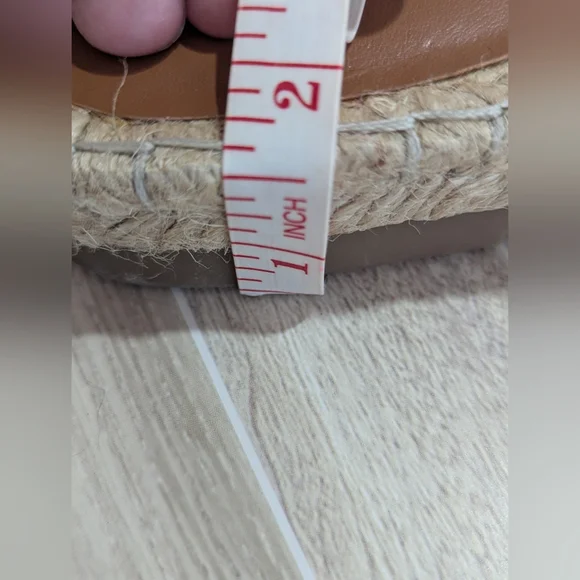 H by Halston "Betty" Peach Coral Orange Suede Slide Sandals Size 9.5 - Picture 13 of 13